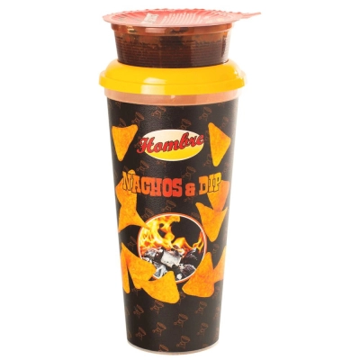Hombre Nachos&Dip Salsa 165g