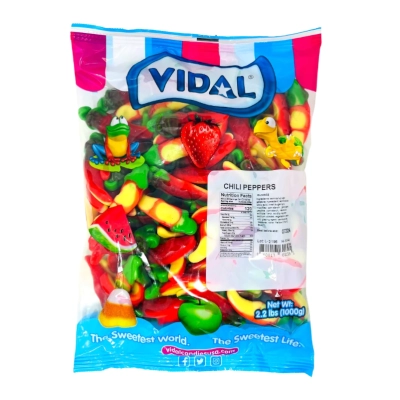 Vidal Töltött Csipős Paprika Gumicukor 1KG