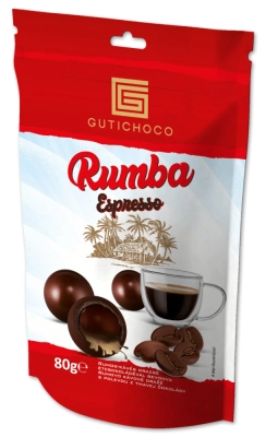 Gutichoco Rumba Rum-Kávés Drazsé Étcsokis 80g