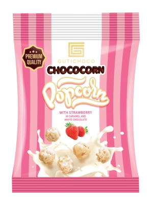 Gutichoco Popcorn Epres Fehércsokoládéval Mártva 35g