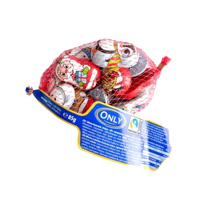 Only Hálós Tejcsokoládé Karácsonyi Figurák Tejes Krémmel 80g