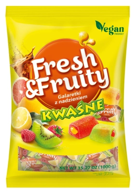 Wavel Fresh & Fruity Töltött Zselécukor 1KG